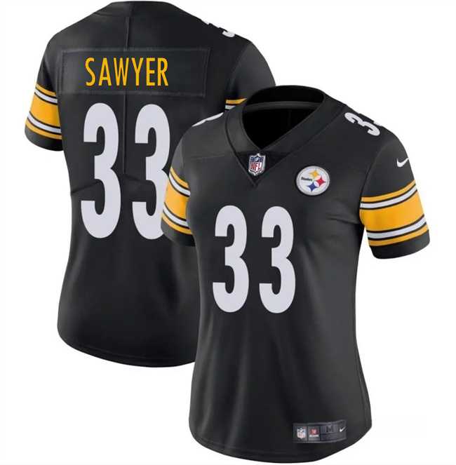 Women's Pittsburgh Steelers #33 Jack Sawyer Black 2025 Draft Vapor Untouchable Limited Stitched Jersey Dzhi,We sell and wholesale Women's Pittsburgh Steelers #33 Jack Sawyer Black 2025 Draft Vapor Untouchable Limited Stitched Jersey Dzhi on line form chian!