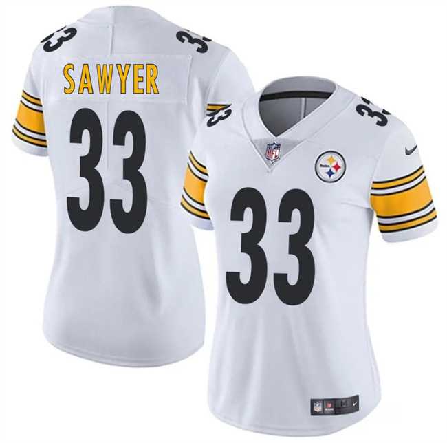 Women's Pittsburgh Steelers #33 Jack Sawyer White 2025 Draft Vapor Untouchable Limited Stitched Jersey Dzhi,We sell and wholesale Women's Pittsburgh Steelers #33 Jack Sawyer White 2025 Draft Vapor Untouchable Limited Stitched Jersey Dzhi on line form chian!