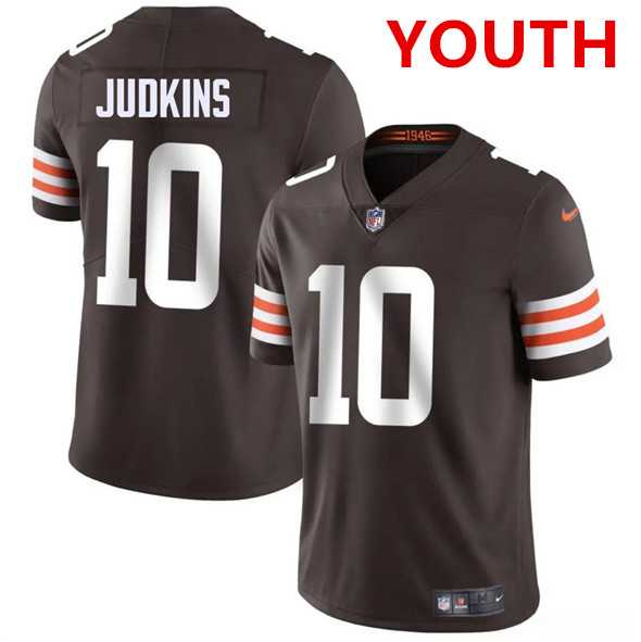 Youth Cleveland Browns #10 Quinshon Judkins Brown 2025 Vapor Limited Stitched Jersey Dzhi,We sell and wholesale Youth Cleveland Browns #10 Quinshon Judkins Brown 2025 Vapor Limited Stitched Jersey Dzhi on line form chian!
