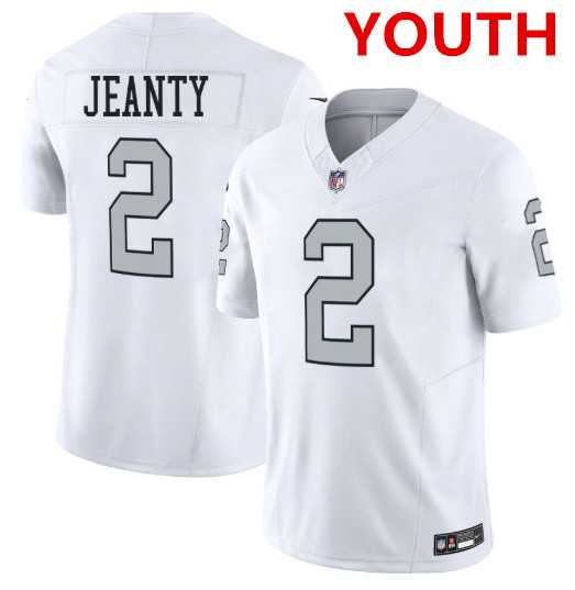 Youth Las Vegas Raiders #2 Ashton Jeanty White 2025 F.U.S.E. Vapor Stitched Jerseys Dzhi,We sell and wholesale Youth Las Vegas Raiders #2 Ashton Jeanty White 2025 F.U.S.E. Vapor Stitched Jerseys Dzhi on line form chian!