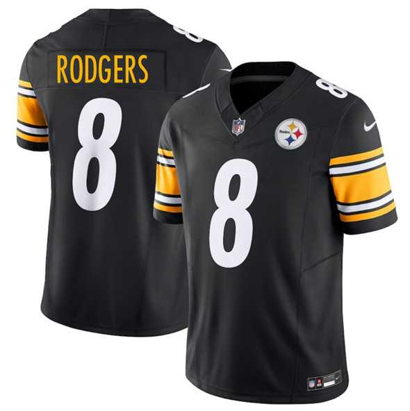 Men & Women & Youth Pittsburgh Steelers #8 Aaron Rodgers Black 2025 F.U.S.E. Vapor Limited Stitched Jersey,We sell and wholesale Men & Women & Youth Pittsburgh Steelers #8 Aaron Rodgers Black 2025 F.U.S.E. Vapor Limited Stitched Jersey on line form chian!