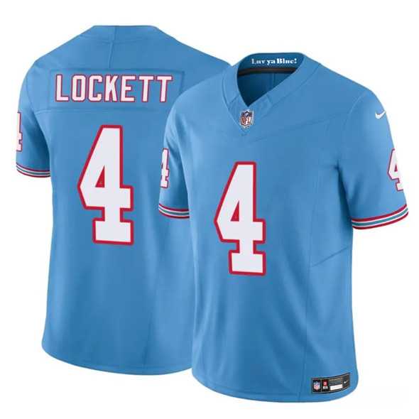 Men & Women & Youth Tennessee Titans #4 Tyler Lockett Blue 2025 F.U.S.E. Throwback Vapor Limited Stitched Jersey,We sell and wholesale Men & Women & Youth Tennessee Titans #4 Tyler Lockett Blue 2025 F.U.S.E. Throwback Vapor Limited Stitched Jersey on line form chian!