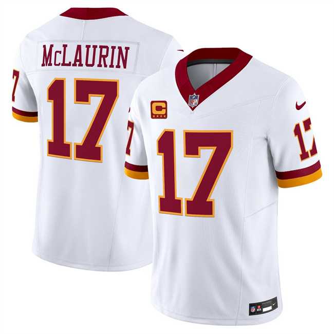 Men & Women & Youth Washington Commanders #17 Terry McLaurin White 2025 F.U.S.E. With 4-star C Patch Throwback Vapor Limited Stitched Jersey,We sell and wholesale Men & Women & Youth Washington Commanders #17 Terry McLaurin White 2025 F.U.S.E. With 4-star C Patch Throwback Vapor Limited Stitched Jersey on line form chian!
