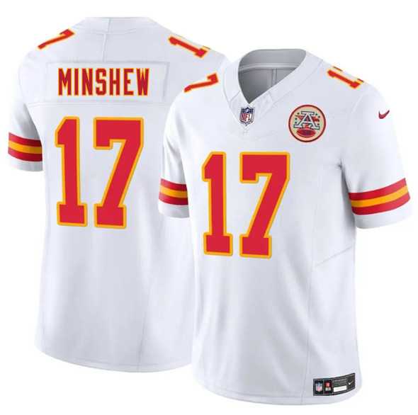 Men & Women & Youth Kansas City Chiefs #17 Gardner Minshew White 2025 F.U.S.E. Vapor Untouchable Limited Stitched Jersey,We sell and wholesale Men & Women & Youth Kansas City Chiefs #17 Gardner Minshew White 2025 F.U.S.E. Vapor Untouchable Limited Stitched Jersey on line form chian!