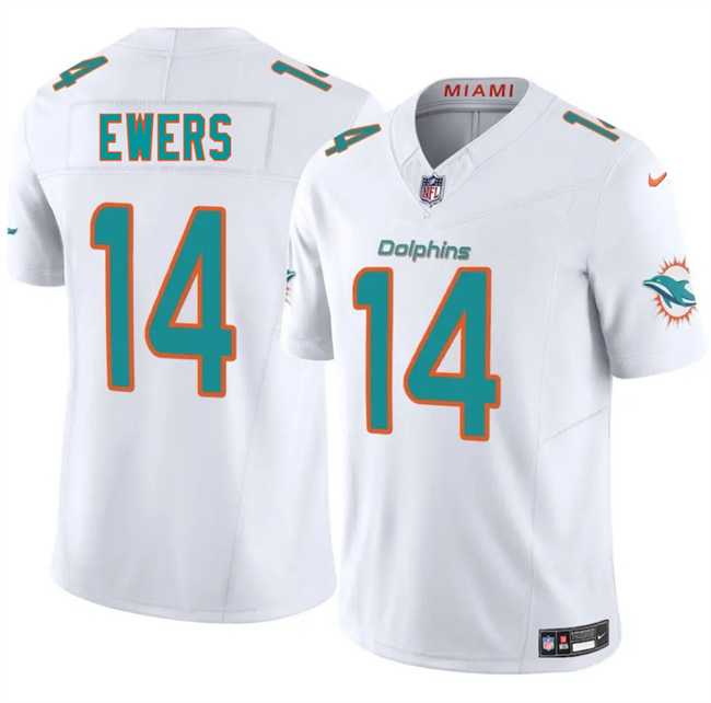 Men & Women & Youth Miami Dolphins #14 Quinn Ewers White 2025 Draft F.U.S.E. Vapor Limited Stitched Jersey,We sell and wholesale Men & Women & Youth Miami Dolphins #14 Quinn Ewers White 2025 Draft F.U.S.E. Vapor Limited Stitched Jersey on line form chian!