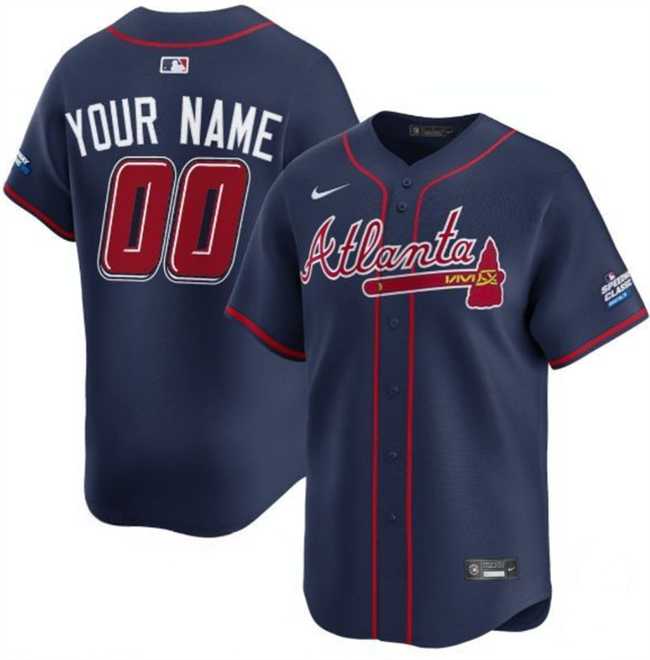 Men's Atlanta Braves Active Player Custom Navy 2025 Speedway Classic Alternate Limited Stitched Baseball Jersey,We sell and wholesale Men's Atlanta Braves Active Player Custom Navy 2025 Speedway Classic Alternate Limited Stitched Baseball Jersey on line form chian!