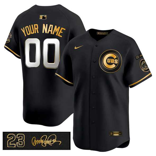 Men's Chicago Cubs Active Player Custom Black Gold Ryne Sandberg Tribute Vapor Limited V3 Stitched Baseball Jersey,We sell and wholesale Men's Chicago Cubs Active Player Custom Black Gold Ryne Sandberg Tribute Vapor Limited V3 Stitched Baseball Jersey on line form chian!