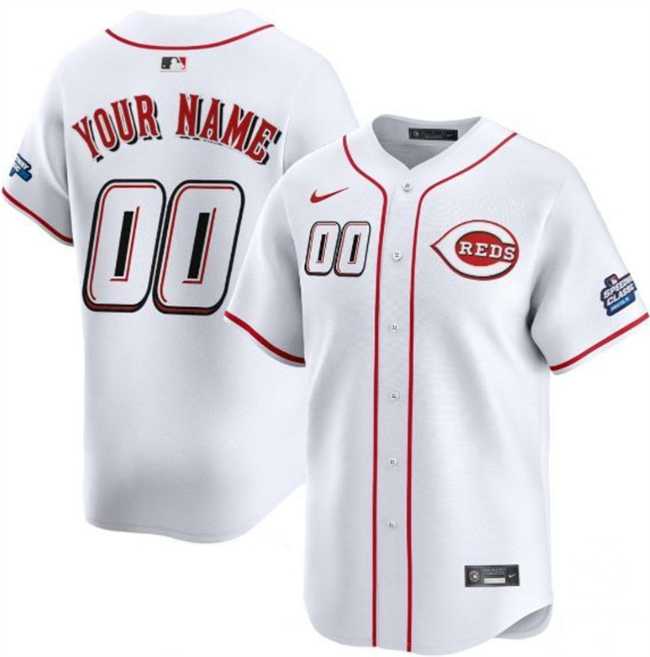 Men's Cincinnati Reds Active Player Custom White 2025 Speedway Classic Home Limited Stitched Baseball Jersey,We sell and wholesale Men's Cincinnati Reds Active Player Custom White 2025 Speedway Classic Home Limited Stitched Baseball Jersey on line form chian!