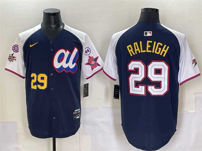 Men's American League #29 Cal Raleigh Navy Alternate 2025 All-Star With Patch Edition Limited Stitched Jersey,We sell and wholesale Men's American League #29 Cal Raleigh Navy Alternate 2025 All-Star With Patch Edition Limited Stitched Jersey on line form chian!