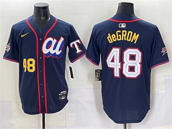 Men's American League #48 Jacob deGrom Navy 2025 All-Star Edition Limited Stitched Jersey,We sell and wholesale Men's American League #48 Jacob deGrom Navy 2025 All-Star Edition Limited Stitched Jersey on line form chian!