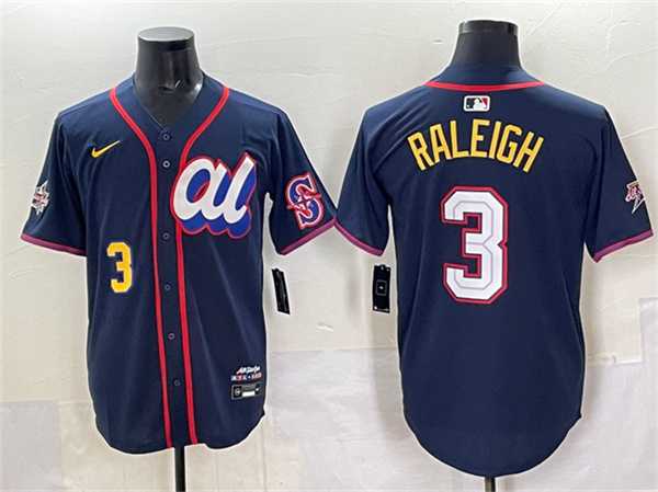 Men's American League #3 Cal Raleigh Navy 2025 All-Star Edition Limited Stitched Jersey,We sell and wholesale Men's American League #3 Cal Raleigh Navy 2025 All-Star Edition Limited Stitched Jersey on line form chian!