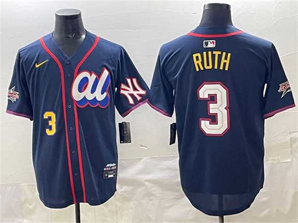 Men's American League #3 Babe Ruth Navy 2025 All-Star Edition Limited Stitched Jersey,We sell and wholesale Men's American League #3 Babe Ruth Navy 2025 All-Star Edition Limited Stitched Jersey on line form chian!