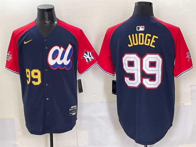 Men's American League #99 Aaron Judge Navy Red Alternate 2025 All-Star Edition Limited Stitched Jersey,We sell and wholesale Men's American League #99 Aaron Judge Navy Red Alternate 2025 All-Star Edition Limited Stitched Jersey on line form chian!
