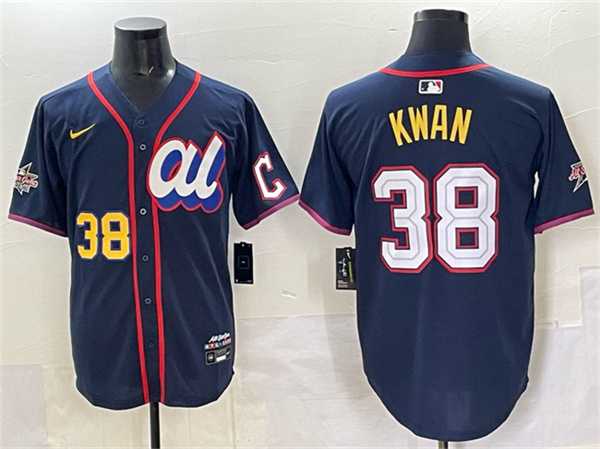 Men's American League #38 Steven Kwan Navy 2025 All-Star Edition Limited Stitched Jersey,We sell and wholesale Men's American League #38 Steven Kwan Navy 2025 All-Star Edition Limited Stitched Jersey on line form chian!