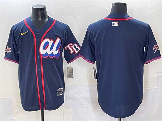 Men's American League Tampa Bay Rays Blank Navy 2025 All-Star Edition Limited Stitched Jersey,We sell and wholesale Men's American League Tampa Bay Rays Blank Navy 2025 All-Star Edition Limited Stitched Jersey on line form chian!