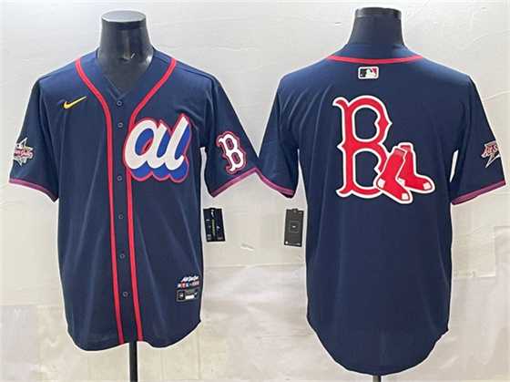 Men's American League Boston Red Sox Team Big Logo Navy 2025 All-Star Edition Limited Stitched Jersey,We sell and wholesale Men's American League Boston Red Sox Team Big Logo Navy 2025 All-Star Edition Limited Stitched Jersey on line form chian!