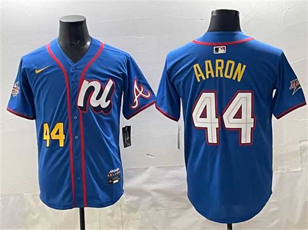 Men's National League #44 Hank Aaron Blue 2025 All-Star Edition Limited Stitched Jersey,We sell and wholesale Men's National League #44 Hank Aaron Blue 2025 All-Star Edition Limited Stitched Jersey on line form chian!