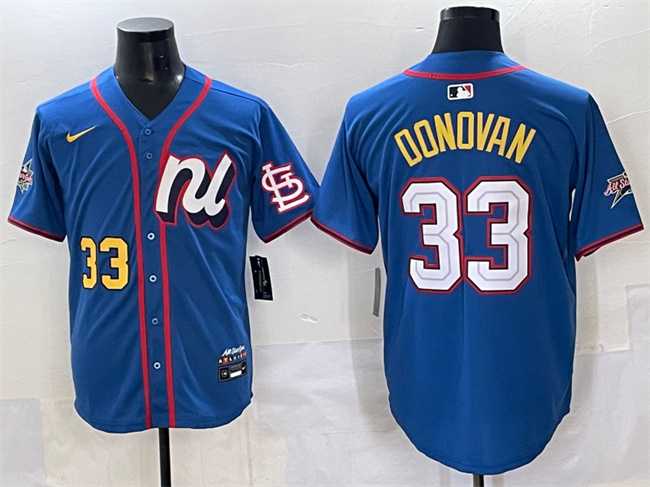 Men's National League #33 Brendan Donovan Blue 2025 All-Star Edition Limited Stitched Jersey,We sell and wholesale Men's National League #33 Brendan Donovan Blue 2025 All-Star Edition Limited Stitched Jersey on line form chian!