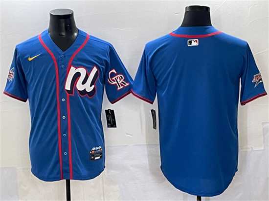 Men's National League Colorado Rockies Blank Blue 2025 All-Star Edition Limited Stitched Jersey,We sell and wholesale Men's National League Colorado Rockies Blank Blue 2025 All-Star Edition Limited Stitched Jersey on line form chian!