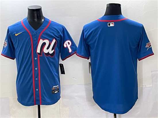 Men's National League Philadelphia Phillies Blank Blue 2025 All-Star Edition Limited Stitched Jersey,We sell and wholesale Men's National League Philadelphia Phillies Blank Blue 2025 All-Star Edition Limited Stitched Jersey on line form chian!