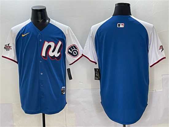 Men's National League Milwaukee Brewers Blank Blue Alternate 2025 All-Star Edition Limited Stitched Jersey,We sell and wholesale Men's National League Milwaukee Brewers Blank Blue Alternate 2025 All-Star Edition Limited Stitched Jersey on line form chian!