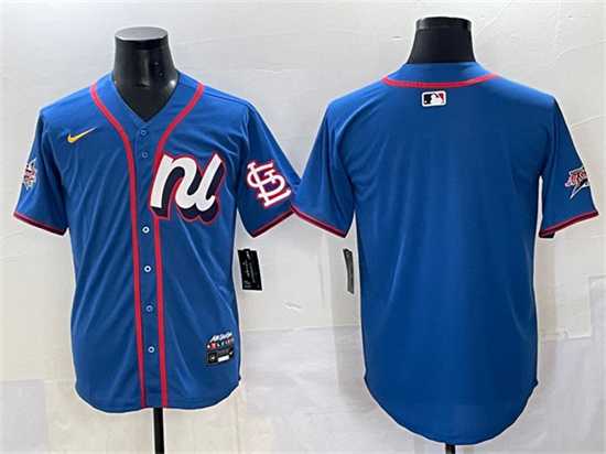 Men's National League St. Louis Cardinals Blank Blue 2025 All-Star Edition Limited Stitched Jersey,We sell and wholesale Men's National League St. Louis Cardinals Blank Blue 2025 All-Star Edition Limited Stitched Jersey on line form chian!