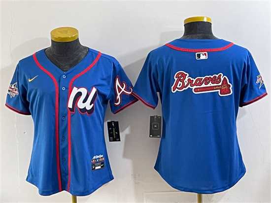 Women's National League Atlanta Braves Team Big Logo Blue 2025 All-Star Edition Limited Stitched Jersey(Run Small),We sell and wholesale Women's National League Atlanta Braves Team Big Logo Blue 2025 All-Star Edition Limited Stitched Jersey(Run Small) on line form chian!