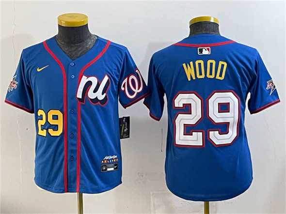 Youth National League #29 James Wood Blue 2025 All-Star Edition Limited Stitched Jersey,We sell and wholesale Youth National League #29 James Wood Blue 2025 All-Star Edition Limited Stitched Jersey on line form chian!