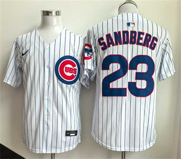 Men's Chicago Cubs #23 Ryne Sandberg White Limited Stitched Jersey,We sell and wholesale Men's Chicago Cubs #23 Ryne Sandberg White Limited Stitched Jersey on line form chian!