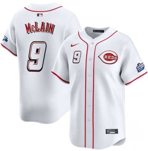 Men's Cincinnati Reds #9 Matt McLain White 2025 Speedway Classic Home Limited Stitched Jersey Dzhi,We sell and wholesale Men's Cincinnati Reds #9 Matt McLain White 2025 Speedway Classic Home Limited Stitched Jersey Dzhi on line form chian!
