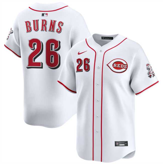 Men's Cincinnati Reds #26 Chase Burns White Home Limited Stitched Jersey Dzhi,We sell and wholesale Men's Cincinnati Reds #26 Chase Burns White Home Limited Stitched Jersey Dzhi on line form chian!