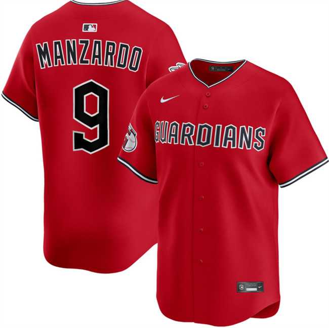 Men's Cleveland Guardians #9 Kyle Manzardo Red Alternate Limited Stitched Jersey Dzhi,We sell and wholesale Men's Cleveland Guardians #9 Kyle Manzardo Red Alternate Limited Stitched Jersey Dzhi on line form chian!