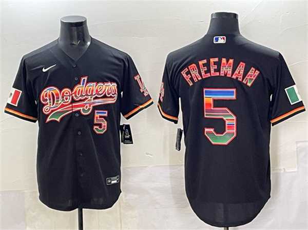 Men's Los Angeles Dodgers #5 Freddie Freeman Black Mexico Cool Base Stitched Jersey,We sell and wholesale Men's Los Angeles Dodgers #5 Freddie Freeman Black Mexico Cool Base Stitched Jersey on line form chian!