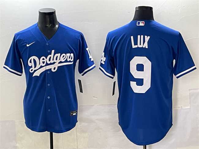 Men's Los Angeles Dodgers #9 Gavin Lux Blue Cool Base Stitched Jersey,We sell and wholesale Men's Los Angeles Dodgers #9 Gavin Lux Blue Cool Base Stitched Jersey on line form chian!