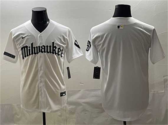 Men's Milwaukee Brewers Blank White 'Gothic 414 Shadows Edition' Vapor Premier Limited Stitched Jersey,We sell and wholesale Men's Milwaukee Brewers Blank White 'Gothic 414 Shadows Edition' Vapor Premier Limited Stitched Jersey on line form chian!
