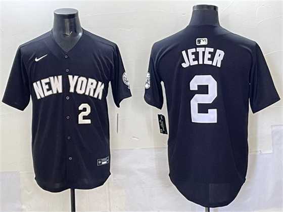 Men's New York Yankees #2 Derek Jeter Black Limited Stitched Jersey,We sell and wholesale Men's New York Yankees #2 Derek Jeter Black Limited Stitched Jersey on line form chian!