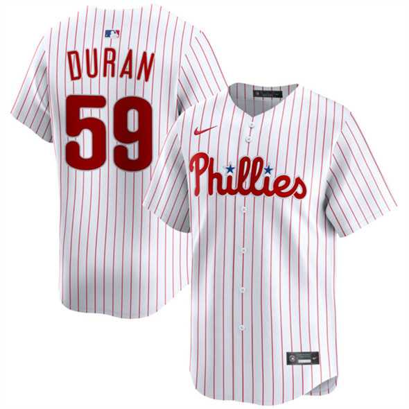 Men's Philadelphia Phillies #59 Jhoan Duran White Home Limited Stitched Jersey Dzhi,We sell and wholesale Men's Philadelphia Phillies #59 Jhoan Duran White Home Limited Stitched Jersey Dzhi on line form chian!