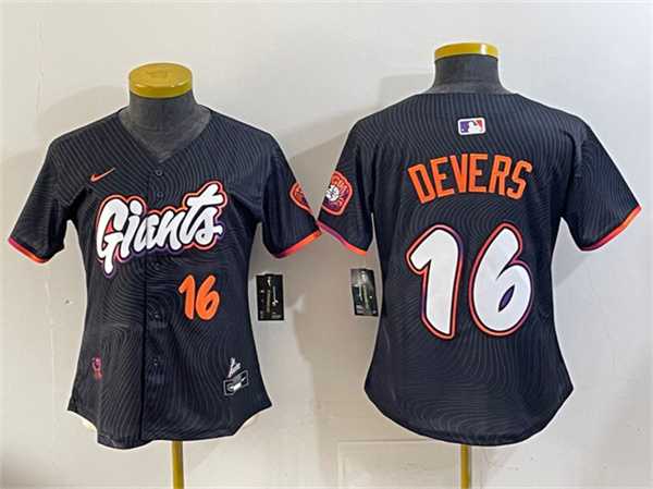 Women's San Francisco Giants #16 Rafael Devers Anthracite 2025 City Connect Limited Stitched Jersey,We sell and wholesale Women's San Francisco Giants #16 Rafael Devers Anthracite 2025 City Connect Limited Stitched Jersey on line form chian!