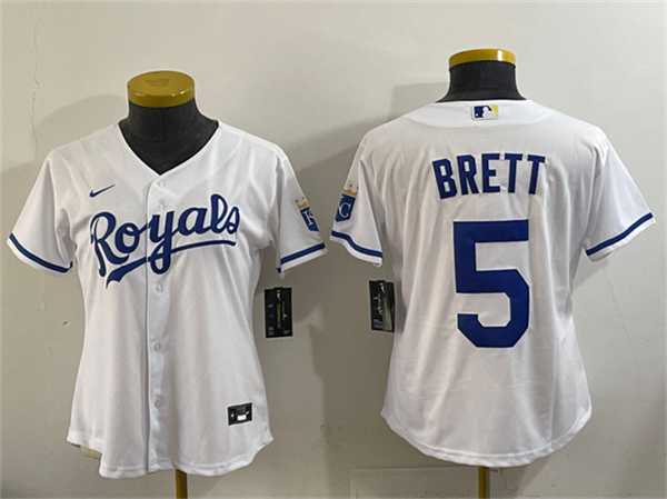 Youth Kansas City Royals #5 George Brett White Cool Base Stitched Jersey,We sell and wholesale Youth Kansas City Royals #5 George Brett White Cool Base Stitched Jersey on line form chian!