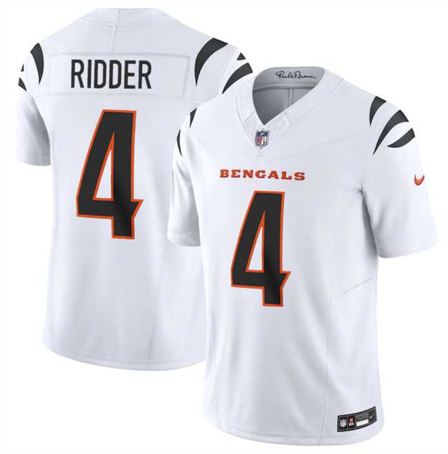 Men & Women & Youth Cincinnati Bengals #4 Desmond Ridder White 2025 F.U.S.E. Vapor Untouchable Limited Stitched Jersey,We sell and wholesale Men & Women & Youth Cincinnati Bengals #4 Desmond Ridder White 2025 F.U.S.E. Vapor Untouchable Limited Stitched Jersey on line form chian!