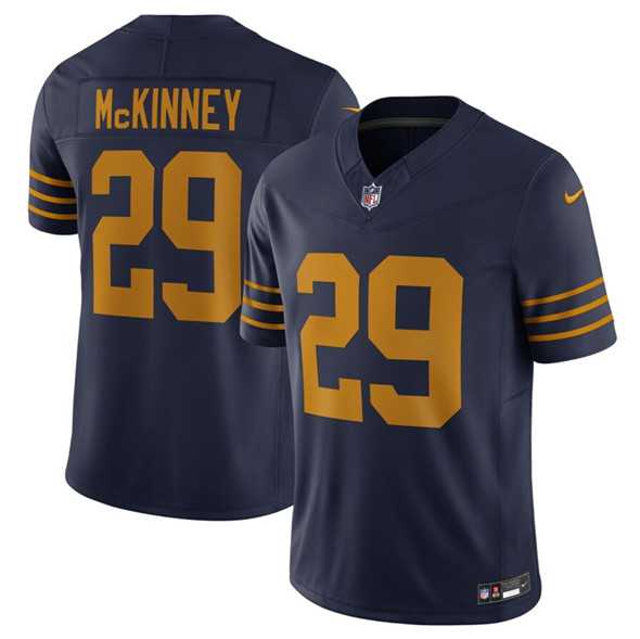 Men's Green Bay Packers #29 Xavier McKinney Navy The 1923 Classic Vapor F.U.S.E. Limited Stitched Jersey,We sell and wholesale Men's Green Bay Packers #29 Xavier McKinney Navy The 1923 Classic Vapor F.U.S.E. Limited Stitched Jersey on line form chian!