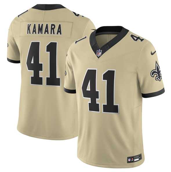 Men's New Orleans Saints #41 Alvin Kamara Gold 2025 F.U.S.E. Alternate Vapor Limited Stitched Jersey,We sell and wholesale Men's New Orleans Saints #41 Alvin Kamara Gold 2025 F.U.S.E. Alternate Vapor Limited Stitched Jersey on line form chian!