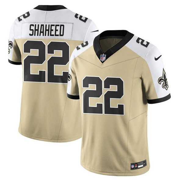 Men's New Orleans Saints #22 Rashid Shaheed Gold White Alternate 2025 F.U.S.E. Vapor Limited Stitched Jersey,We sell and wholesale Men's New Orleans Saints #22 Rashid Shaheed Gold White Alternate 2025 F.U.S.E. Vapor Limited Stitched Jersey on line form chian!