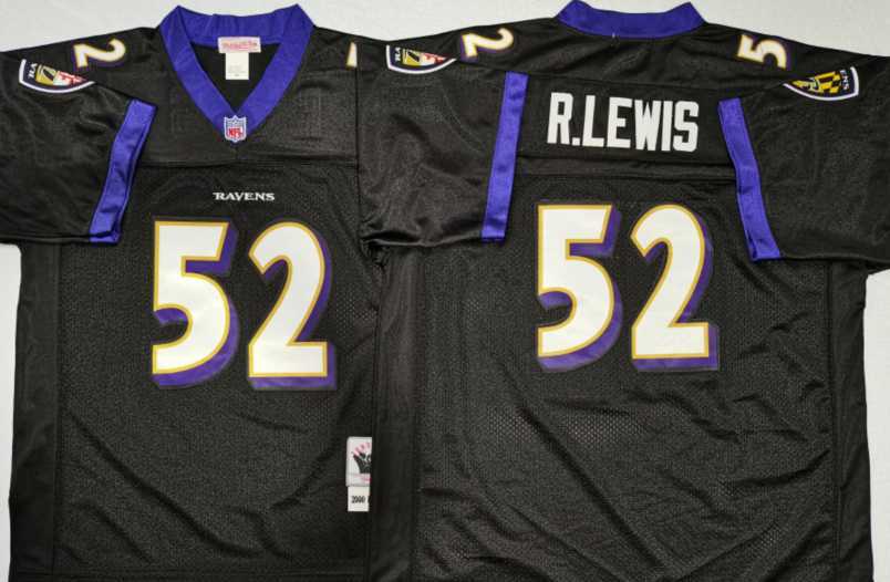 Men's Baltimore Ravens #52 Ray Lewis Black Throwback Stitched Football Jersey,We sell and wholesale Men's Baltimore Ravens #52 Ray Lewis Black Throwback Stitched Football Jersey on line form chian!