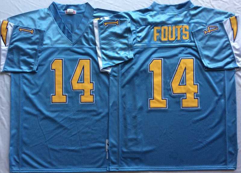 Men's Los Angeles Chargers #14 Dan Fouts Light Blue Throwback Stitched Football Jersey,We sell and wholesale Men's Los Angeles Chargers #14 Dan Fouts Light Blue Throwback Stitched Football Jersey on line form chian!