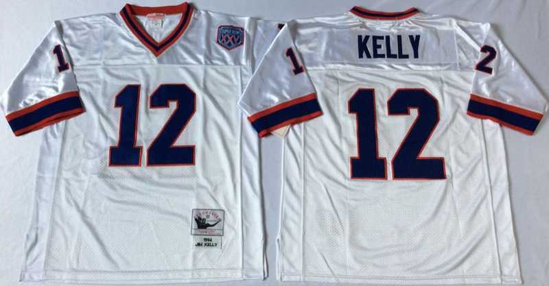 Men's Buffalo Bills #12 Jim Kelly White Throwback Stitched Football Jersey,We sell and wholesale Men's Buffalo Bills #12 Jim Kelly White Throwback Stitched Football Jersey on line form chian!