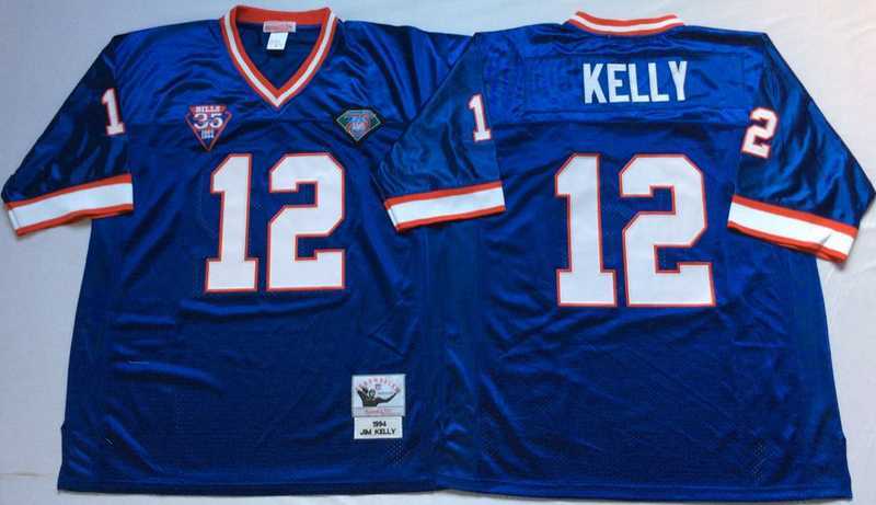 Men's Buffalo Bills #12 Jim Kelly Blue Throwback Stitched Football Jersey,We sell and wholesale Men's Buffalo Bills #12 Jim Kelly Blue Throwback Stitched Football Jersey on line form chian!