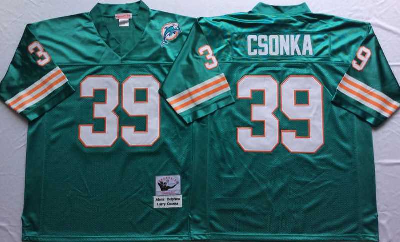 Men's Miami Dolphins #39 Larry Csonka Aqua Throwback Stitched Football Jersey,We sell and wholesale Men's Miami Dolphins #39 Larry Csonka Aqua Throwback Stitched Football Jersey on line form chian!