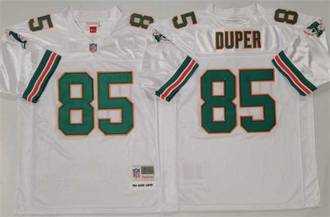 Men's Miami Dolphins #85 Mark Duper White Throwback Stitched Football Jersey,We sell and wholesale Men's Miami Dolphins #85 Mark Duper White Throwback Stitched Football Jersey on line form chian!