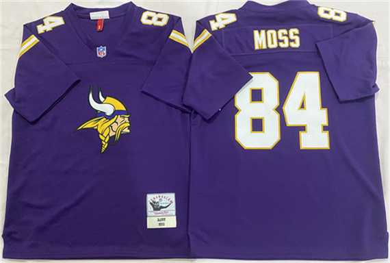 Men's Minnesota Vikings #84 Randy Moss Purple Throwback Stitched Football Jersey,We sell and wholesale Men's Minnesota Vikings #84 Randy Moss Purple Throwback Stitched Football Jersey on line form chian!